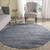 Hand Woven Purple and Multi Cotton Area Rug