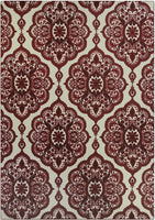 Maples Rugs Vivian Medallion Area Rugs Garnet Red