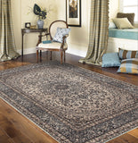 Traditional Gray Medallion Area Rug