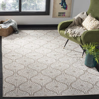 Montauk Collection MTK606H Handmade Cotton Area Rug Aqua / Ivory