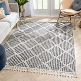 Arbor Moroccan Trellis Blush Kilim-Style Rug