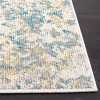 Safavieh Madison Collection Modern Abstract Ivory / Teal