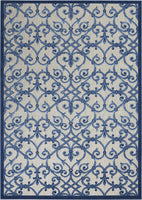 Contemporary Grey/Blue Area Rug