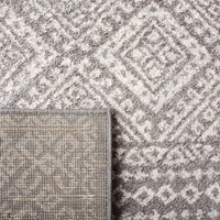 Moroccan Boho Distressed Area Rug Dark Grey / Ivory