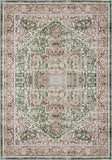 Machine Washable Area Rugs, Persian Vintage Medallion Boho Rug for Living Room Rugs - Stain Resistant & Non-Slip