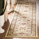 Traditional Oriental Area Rug Ivory/Red