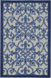 Contemporary Grey/Blue Area Rug