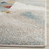 Modern Abstract Area Rug, Grey / Multi