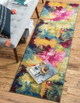 Colorful Abstract Multi-colored Soft Area Rug