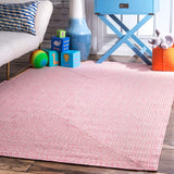 Braided Handmade Pink Indoor/Outdoor Soft Area Rug