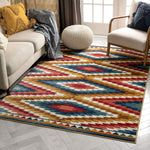 Mia Blue Southwestern Medallion Mat Rug