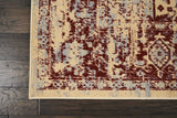 Cream Red Distressed Persian Area Rugs