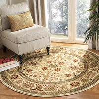 Traditional Oriental Area Rug Ivory/Red