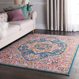 Passion Persian Colorful Teal Multicolor Soft Area Rug