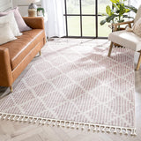 Arbor Moroccan Trellis Blush Kilim-Style Rug