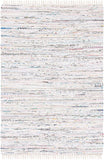 Hand Woven Ivory and Multi Cotton Area Rug