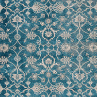 Sofia Collection Vintage Oriental Distressed Soft Area Rug Blue / Beige