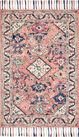 Loloi II Elka Collection ELK-02 Ivory / Multi, Transitional 7'-9" x 9'-9" Area Rug