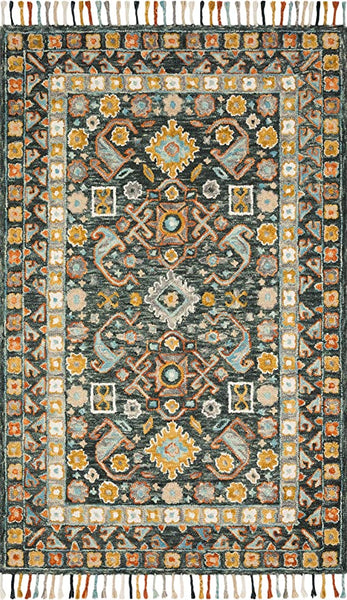 Loloi II Elka Collection ELK-02 Ivory / Multi, Transitional 7'-9" x 9'-9" Area Rug