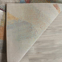 Modern Abstract Area Rug, Grey / Multi