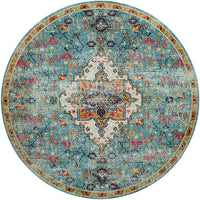 Nadia Collection Vintage Distressed Persian Soft Area Rug Blue/Midnight