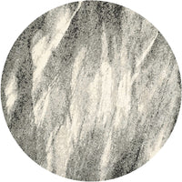 Modern Abstract Grey and Ivory Area Rug