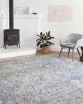 Dante Collection Distressed/Vintage Persian Soft Area Rug Multi