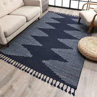 Zella Blush Tribal Diamond Medallion Soft Area Rug
