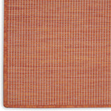 Flat-Weave Indoor/Outdoor Terracotta  Soft Area Rug