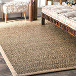 Premium Seagrass Natural Beige Area Rug