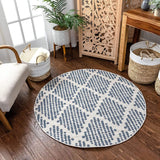 Arbor Moroccan Trellis Blush Kilim-Style Rug