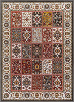 Modern Floral Panel Persian Design Multicolor Area Rug