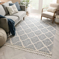 Arbor Moroccan Trellis Blush Kilim-Style Rug