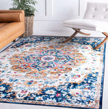 Bohemian Distressed Vintage Machine Washable Non Slip Area Rug