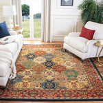 Heritage Collection Handmade Traditional Oriental Premium Wool Area Rug Multi / Burgundy