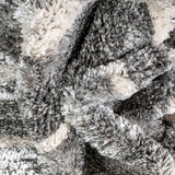 Nerja Grey & Ivory Stripes Abstract Geometric Pattern Area Rug 8x10 (7'10" x 9'10")