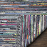 Hand Woven Aqua and Multi Cotton Area Rug