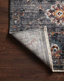 Samra Collection  Charcoal / Multi, Transitional Soft Area Rug