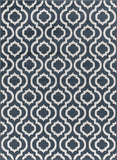 Trellis Design Teal/Ivory Area Rugs