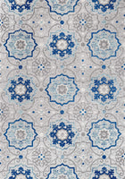 Mediterranean Medallion Boho Soft Area Rug Blue/Gray