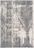 Distressed Ivory Gray Soft Area Rug