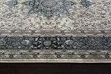 Traditional Blue Medallion Area Rug