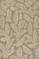 Nevis Palm Frond Indoor/Outdoor Navy/Ivory soft Area Rug