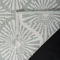 Montauk Collection MTK606H Handmade Cotton Area Rug Aqua / Ivory