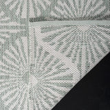 Montauk Collection MTK606H Handmade Cotton Area Rug Aqua / Ivory