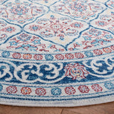 Oriental Damask Trellis Soft Area Rug, Beige / Navy