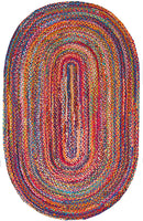 Hand Braided Multi Soft Area Rugs