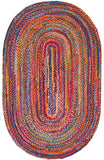 Hand Braided Multi Soft Area Rugs