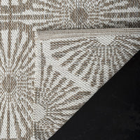 Montauk Collection MTK606H Handmade Cotton Area Rug Aqua / Ivory