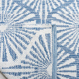 Montauk Collection MTK606H Handmade Cotton Area Rug Aqua / Ivory